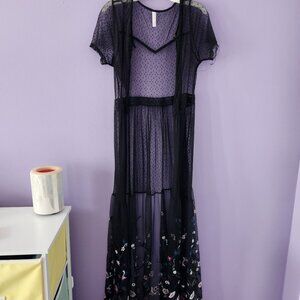Sheer Black Xhilaration Dress, XS
